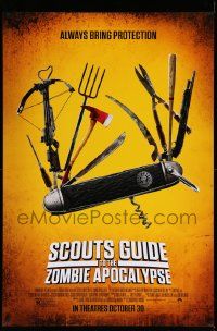 4k792 SCOUTS GUIDE TO THE ZOMBIE APOCALYPSE advance DS 1sh '15 Sheridan, Swiss Army knife image!