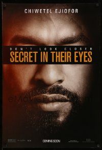 4k794 SECRET IN THEIR EYES teaser DS 1sh '15 huge close-up of Chiwetel Ejiofor under title!