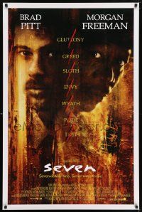 4k801 SEVEN int'l 1sh '95 David Fincher, Morgan Freeman, Brad Pitt, deadly sins!