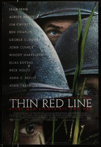 4k905 THIN RED LINE style A 1sh '98 Sean Penn, Woody Harrelson & Jim Caviezel in WWII!