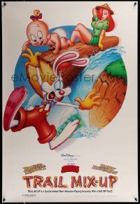 4k926 TRAIL MIX-UP DS 1sh '93 cartoon art Roger Rabbit, Baby Herman, Jessica Rabbit!