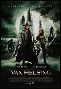 4k953 VAN HELSING advance DS 1sh '04 Hugh Jackman & Kate Beckinsale hunt vampires & werewolves!
