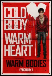 4k964 WARM BODIES teaser DS 1sh '13 Nicholas Hoult, Teresa Palmer, cold body, warm heart!