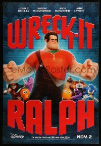 4k980 WRECK-IT RALPH advance DS 1sh '12 cool Disney animated video game movie, great image!