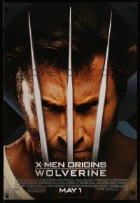 4k985 X-MEN ORIGINS: WOLVERINE style B advance DS 1sh '09 Hugh Jackman, Marvel Comics super hero!