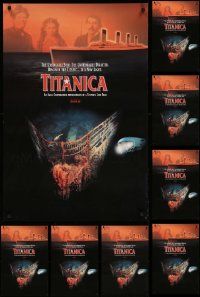 4m273 LOT OF 9 UNFOLDED TITANICA 24x36 SPECIAL POSTERS '92 cool image of the legendary shipwreck!