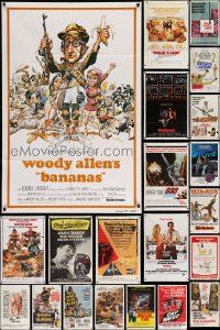 4m154 LOT OF 32 FOLDED ONE-SHEETS '50s-80s great images from a variety of different movies!