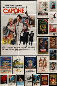 4m136 LOT OF 53 FOLDED ONE-SHEETS '60s-80s great images from a variety of different movies!