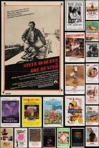 4m129 LOT OF 61 FOLDED ONE-SHEETS '60s-80s great images from a variety of different movies!