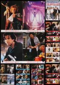 4m035 LOT OF 8 FOLDED GERMAN LOBBY CARD POSTERS '90s great scenes from a variety of movies!