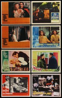 4m018 LOT OF 12 REPRODUCTION HORROR LOBBY CARDS '80s Dracula Has Risen from the Grave & more!