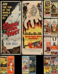 4m262 LOT OF 16 FORMERLY FOLDED INSERTS '50s-70s great images from a variety of different movies!