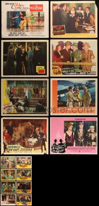 4m096 LOT OF 18 LOBBY CARDS '30s-60s great scenes from a variety of different movies!