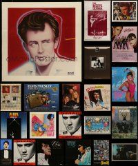4m274 LOT OF 21 UNFOLDED SPECIAL POSTERS '70s-80s James Dean, Charlie Chaplin, Elvis & more!