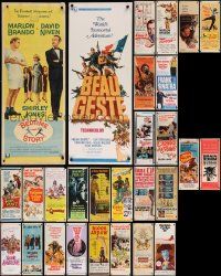 4m253 LOT OF 28 MOSTLY UNFOLDED INSERTS '50s-60s great images from a variety of different movies!