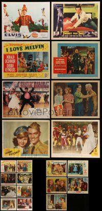 4m090 LOT OF 29 LOBBY CARDS '40s-80s great scenes from a variety of different movies!