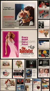 4m239 LOT OF 29 UNFOLDED HALF-SHEETS '60s-70s great images from a variety of different movies!