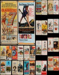 4m252 LOT OF 31 MOSTLY UNFOLDED INSERTS '50s-60s great images from a variety of different movies!