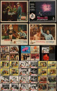 4m085 LOT OF 39 LOBBY CARDS '40s-70s incomplete sets from a variety of different movies!