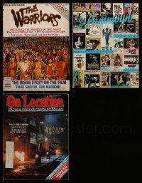 4m063 LOT OF 3 MAGAZINES '60s-80s The Warriors, Paramount, On Location, great images & info!