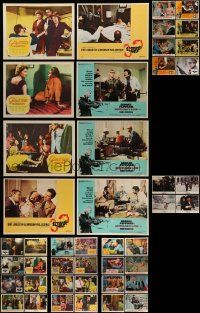 4m084 LOT OF 44 LOBBY CARDS '50s-70s incomplete sets from a variety of different movies!