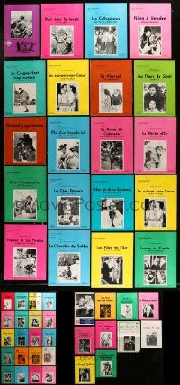 4m202 LOT OF 50 BELGIAN MGM PRESSBOOK COVERS '60s great images from a variety of different movies!