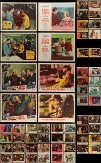 4m074 LOT OF 66 LOBBY CARDS '40s-60s incomplete sets from a variety of different movies!