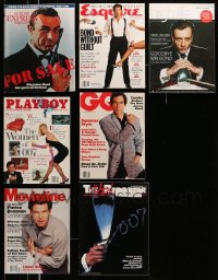 4m055 LOT OF 7 JAMES BOND MAGAZINES '80s-00s Connery, Brosnan, Dalton, Playboy's The Women of 007!
