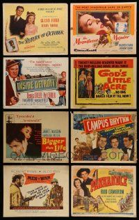 4m109 LOT OF 8 TITLE LOBBY CARDS '40s-50s great images from a variety of different movies!