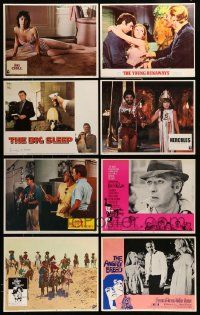 4m107 LOT OF 9 LOBBY CARDS '60s-80s great scenes from a variety of different movies!