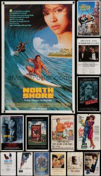 4m372 LOT OF 18 MOSTLY UNFOLDED MOSTLY SINGLE-SIDED 27X41 ONE-SHEETS '80s-90s great movie images!
