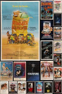 4m151 LOT OF 35 FOLDED ONE-SHEETS '70s-80s great images from a variety of different movies!