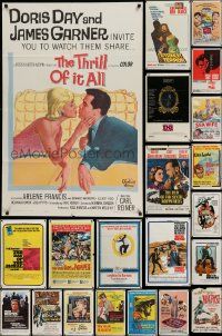 4m141 LOT OF 46 FOLDED ONE-SHEETS '60s-70s great images from a variety of different movies!