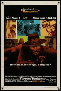 4p068 BARQUERO int'l 1sh '70 Lee Van Cleef with gun, Warren Oates, western images!