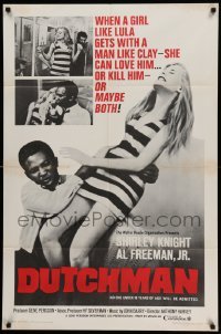 4p214 DUTCHMAN 1sh '67 Anthony Harvey, Shirley Knight can love and kill, red title design!