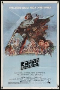4p232 EMPIRE STRIKES BACK NSS style B 1sh '80 George Lucas sci-fi classic, art by Tom Jung!
