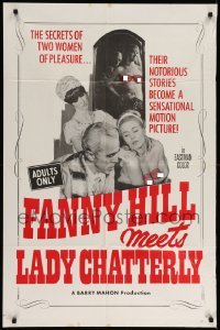 4p249 FANNY HILL MEETS LADY CHATTERLEY 1sh '67 Barry Mahon, secrets of 2 women of pleasure!