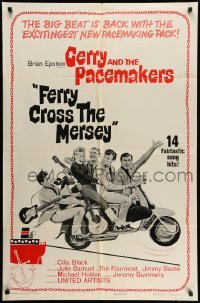 4p257 FERRY CROSS THE MERSEY 1sh '65 rock & roll, the big beat is back, Gerry & the Pacemakers!