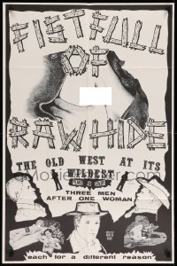 4p263 FISTFULL OF RAWHIDE 1sh '70 the Old West at its wildest, three men after one woman!