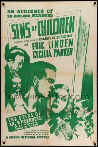 4p392 IN HIS STEPS 1sh R40s Charles M. Sheldon's Sins of Children, Eric Linden