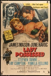 4p443 LADY POSSESSED 1sh '51 William Spier & Roy Kellino, James Mason, June Havoc