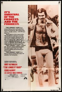 4p480 LONGEST YARD 1sh '74 Robert Aldrich prison football comedy, full-length Burt Reynolds!