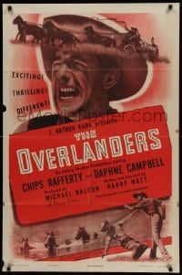 4p621 OVERLANDERS 1sh '47 Chips Rafferty tries to save his Australian cattle from Japanese!