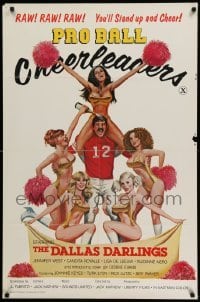 4p685 PRO BALL CHEERLEADERS 1sh '79 the Dallas Darlings, Raw! Raw! Raw! You'll Stand up and Cheer!