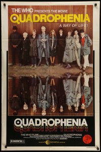 4p691 QUADROPHENIA style B 1sh '79 great image of The Who & Sting, English rock & roll!