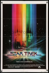 4p837 STAR TREK advance 1sh '79 Bob Peak art, Shatner, Nimoy, Khambatta, there is no comparison!