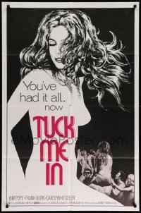 4p927 TUCK ME IN 1sh '70 Kim Pope has had it all, great sexy artwork!