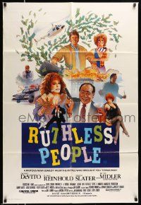 4r260 RUTHLESS PEOPLE Aust 1sh '86 Danny DeVito, Bette Midler, directed by Jim Abrahams