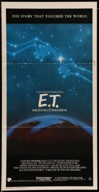 4r308 E.T. THE EXTRA TERRESTRIAL Aust daybill R85 Drew Barrymore, Spielberg, cool Alvin art