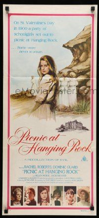 4r374 PICNIC AT HANGING ROCK Aust daybill '75 Peter Weir classic about vanishing schoolgirls!
